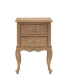 French Inspired Weather Wood Bedside Table - The Farthing