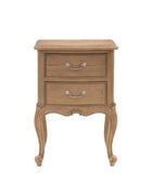 French Inspired Weather Wood Bedside Table - The Farthing