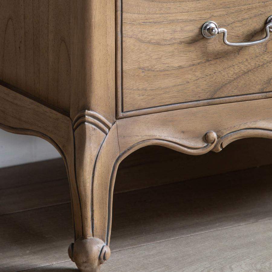 French Inspired Weather Wood Chest of Drawers - The Farthing