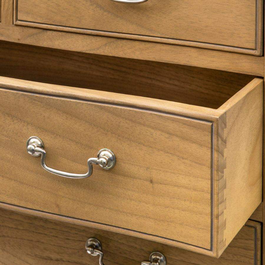 French Inspired Weather Wood Chest of Drawers - The Farthing