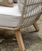 Garden Brown PE Wicker Egg Chair - The Farthing