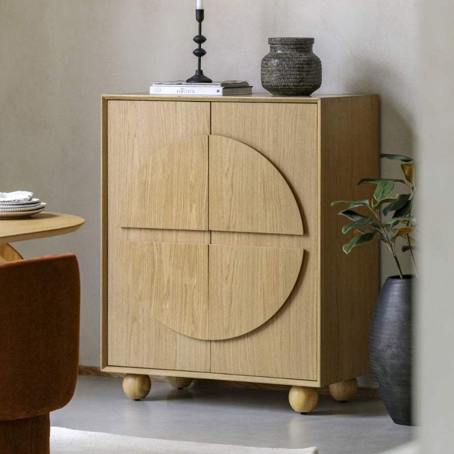 Geometric Inspired 2 Door Cupboard - The Farthing