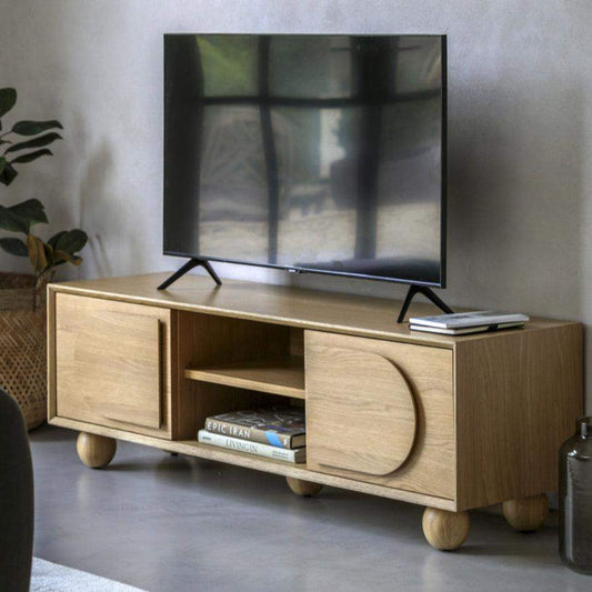 Geometric Inspired 2 Door Media Unit - The Farthing