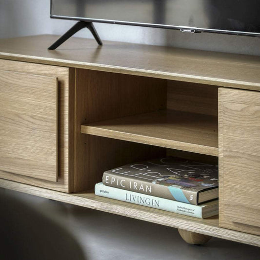 Geometric Inspired 2 Door Media Unit - The Farthing