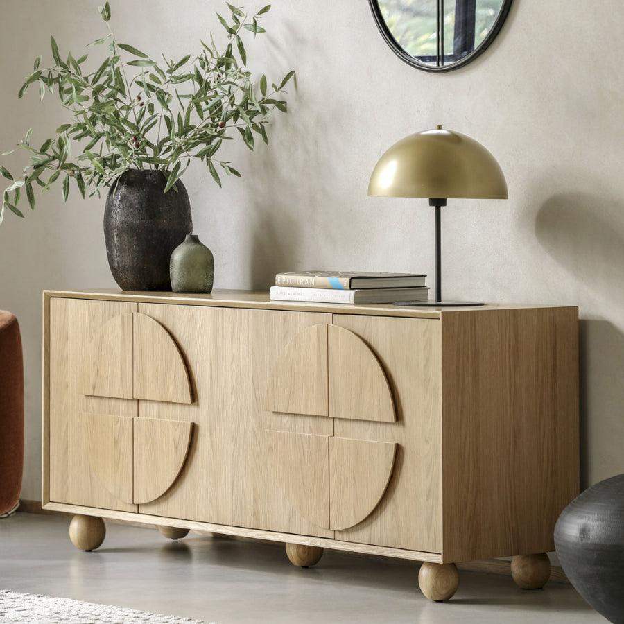 Geometric Inspired 4 Door Sideboard - The Farthing