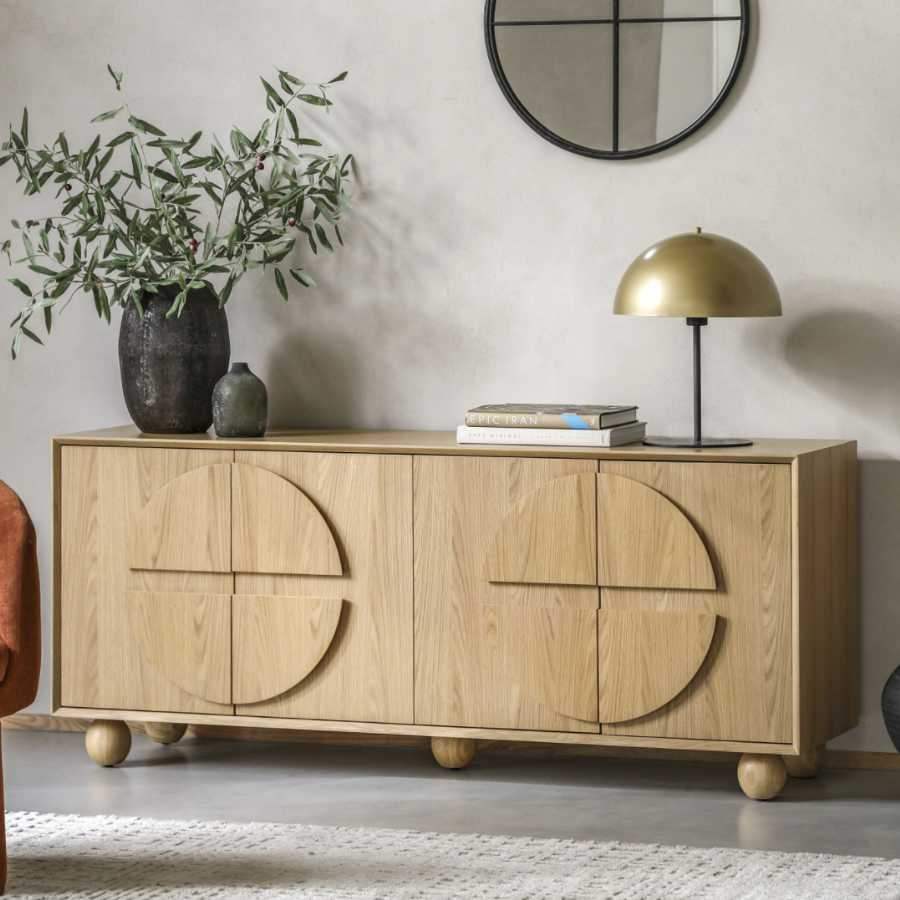 Geometric Inspired 4 Door Sideboard - The Farthing