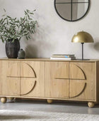 Geometric Inspired 4 Door Sideboard - The Farthing