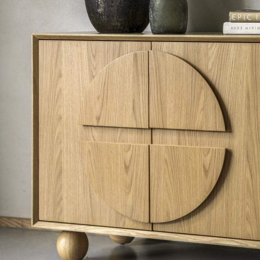 Geometric Inspired 4 Door Sideboard - The Farthing