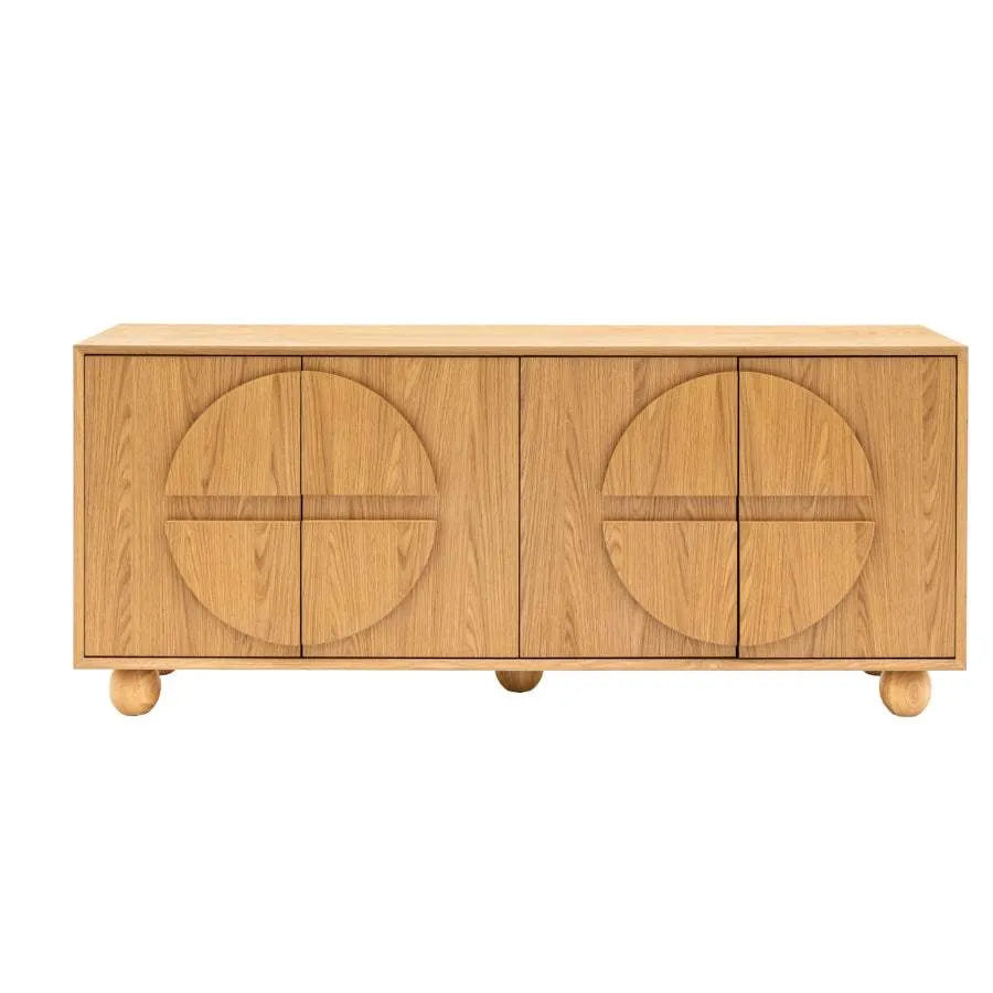 Geometric Inspired 4 Door Sideboard - The Farthing