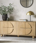 Geometric Inspired 4 Door Sideboard - The Farthing