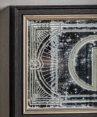 Rectangular Antique Glass Gin Bar Wall Mirror 33