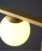 Gold Art Deco Opal Sphere Floor Light - The Farthing