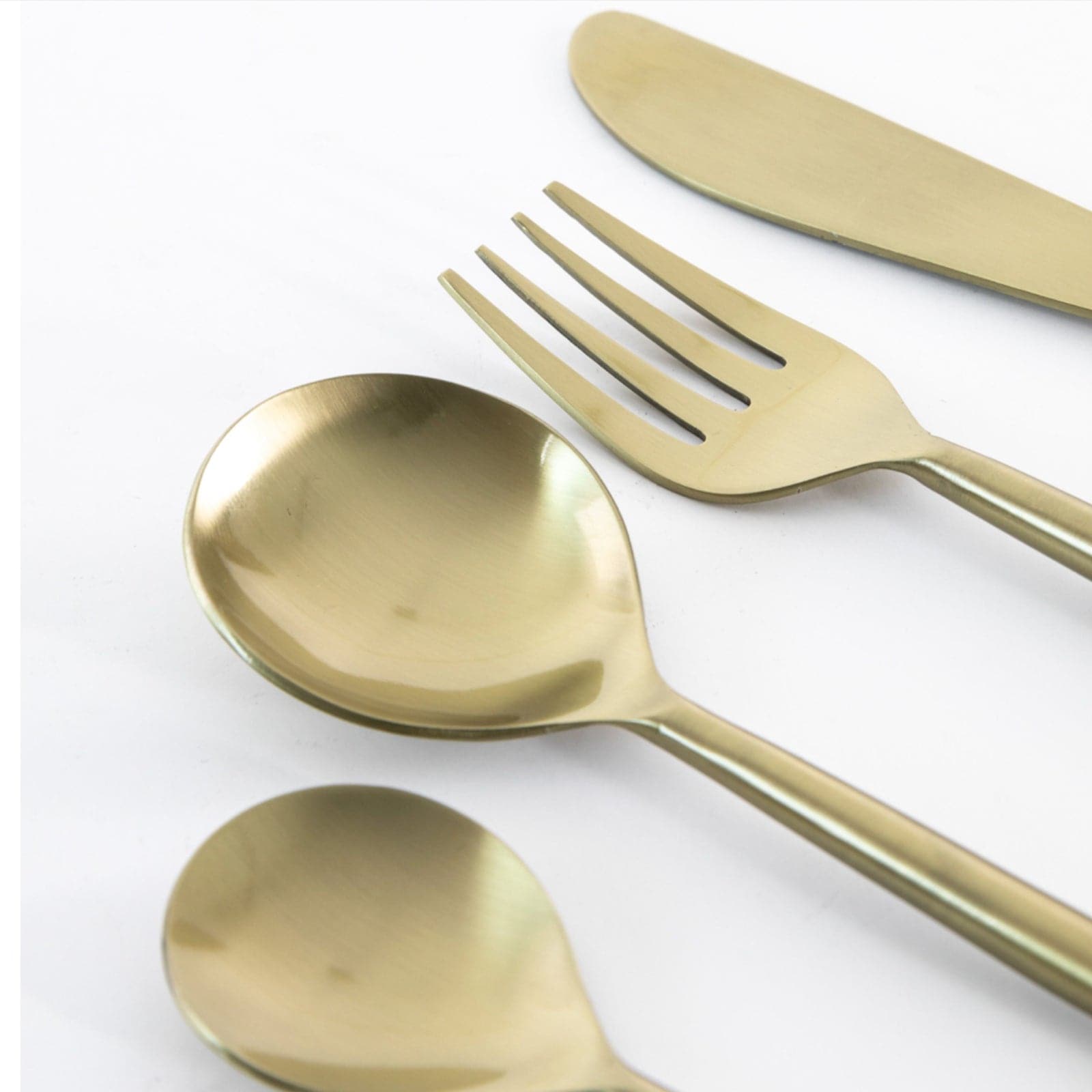 Gold Cutlery Set - 16 Piece - The Farthing