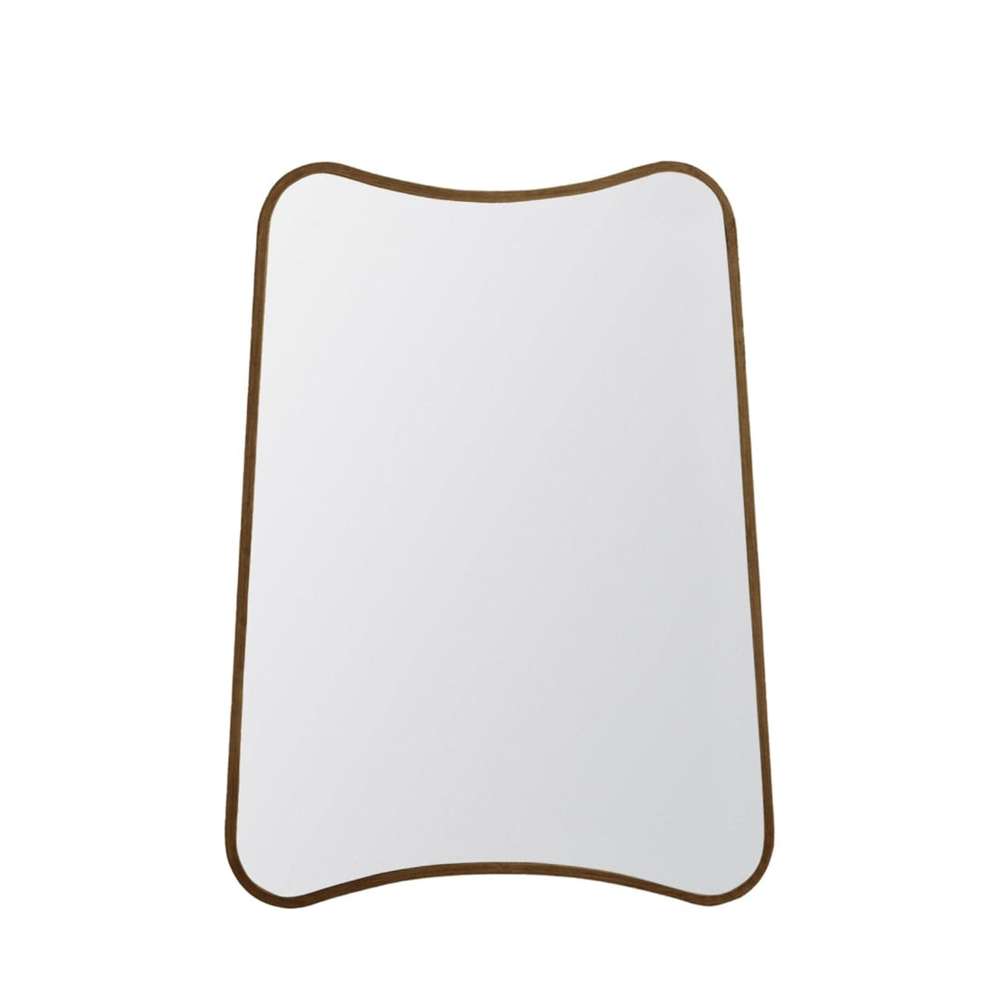 Gold Flowing Curved Corner Wall Mirror - The Farthing