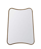 Gold Flowing Curved Corner Wall Mirror - The Farthing