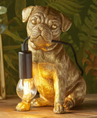 Gold Pug Table Lamp - The Farthing