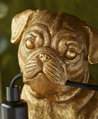 Gold Pug Table Lamp - The Farthing