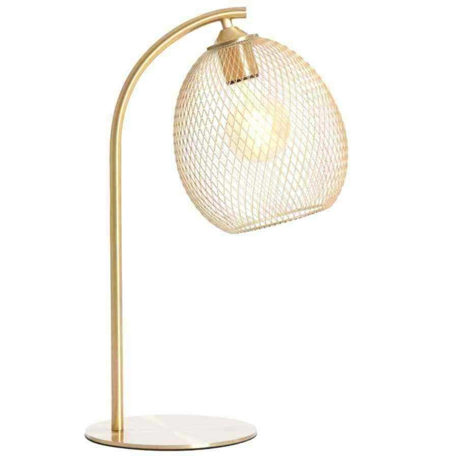 Gold Wire Dome Desk Lamp - The Farthing