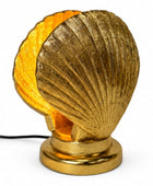 Art Deco Inspired Gold Shell Lamp 1