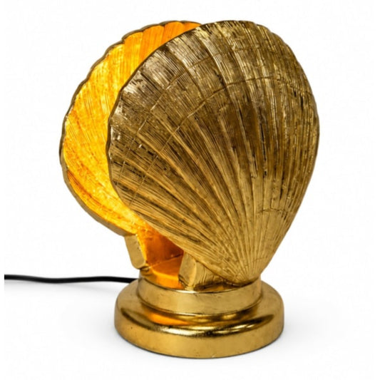 Art Deco Inspired Gold Shell Lamp 1