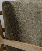 Green Fabric Mid Century Styled Armchair - The Farthing