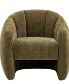 Green Fabric Tub Chair - The Farthing