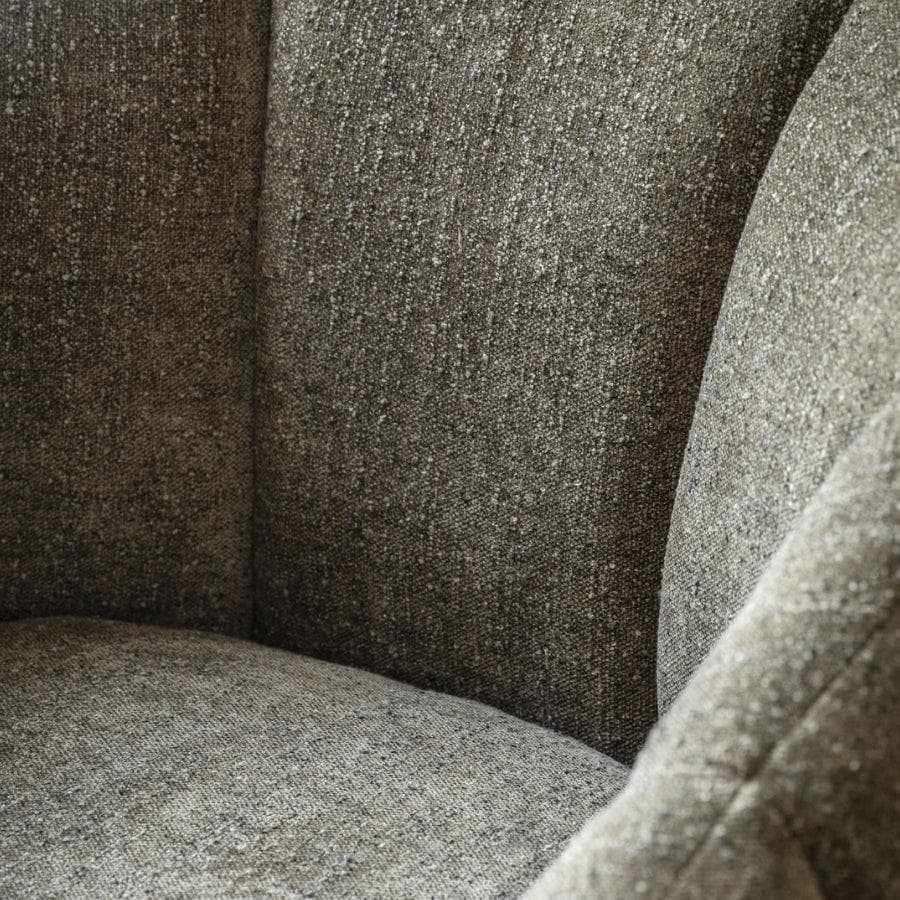 Green Fabric Tub Chair - The Farthing