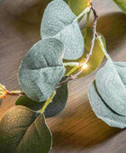 Green Light Up 20 LED Eucalyptus Garland - The Farthing