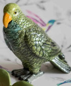 Green Parrot Ceramic Jar 1