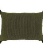 Green Pom Pom Cushion - The Farthing