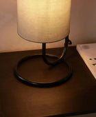 Grey and Black Loop Cylinder Table Lamp - The Farthing