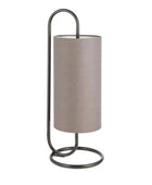 Grey and Black Loop Cylinder Table Lamp - The Farthing