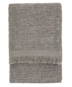Grey Chenille Throw - The Farthing