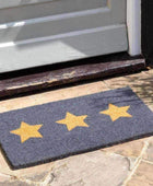 Grey Doormat with 3 Stars - The Farthing