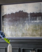 Grey Frames Abstract Landscape Framed Canvas - The Farthing