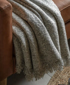 Grey Melange Throw - The Farthing