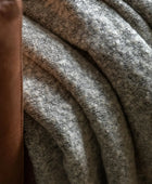 Grey Melange Throw - The Farthing