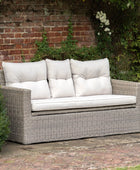 Grey PE Rattan Outdoor Storage Sofa - The Farthing