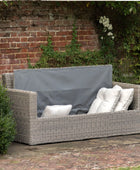 Grey PE Rattan Outdoor Storage Sofa - The Farthing