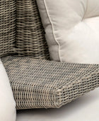 Grey PE Rattan Outdoor Storage Sofa - The Farthing