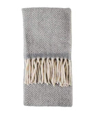 Grey Soft Wool Throw - The Farthing