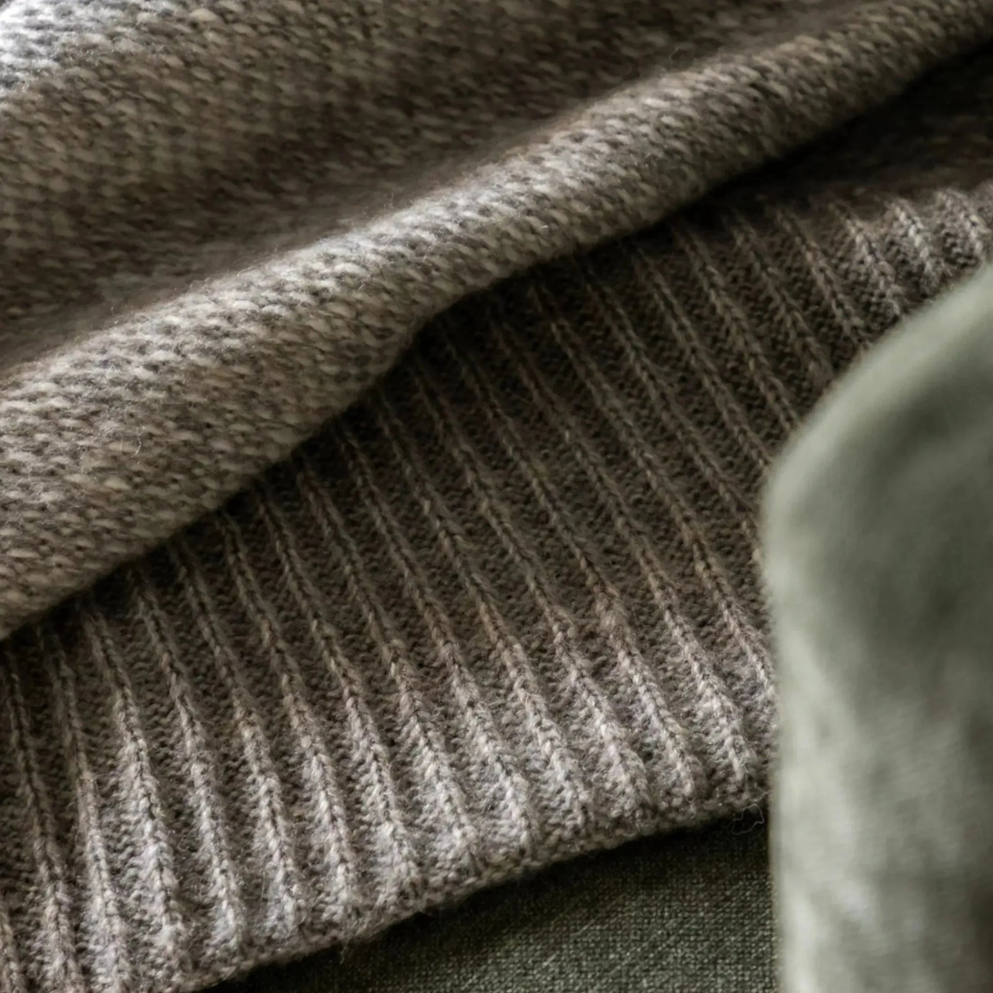 Grey Tones Knitted Parting Throw - The Farthing