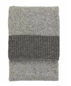 Grey Tones Knitted Parting Throw - The Farthing