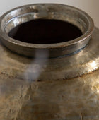 Hammered Metal Gold Vase - The Farthing