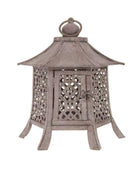 Hexagonal Chinese Inspired Metal Lantern - The Farthing