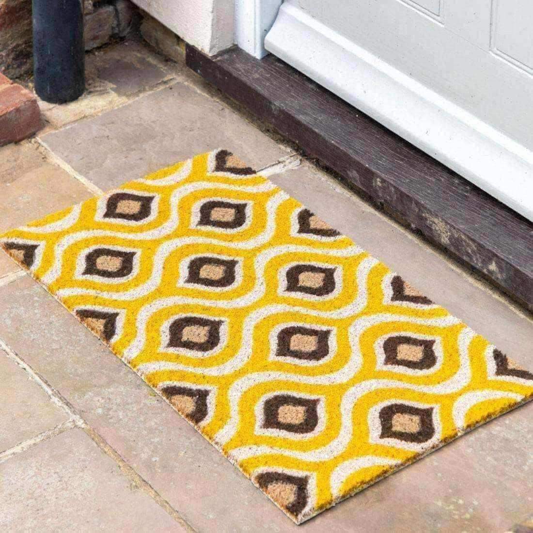 Ikat Styled Coir Doormat - The Farthing