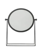 Industrial Antiqued Black Table Mirror - The Farthing