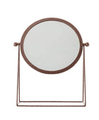 Industrial Antiqued Copper Table Mirror - The Farthing