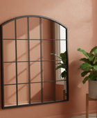 Industrial Arched Top Window Wall Mirror