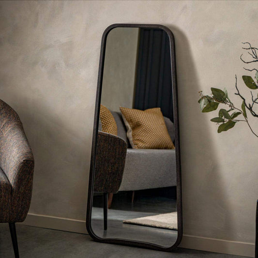 Tall Industrial Flowing Curved Edge Mirror - The Farthing